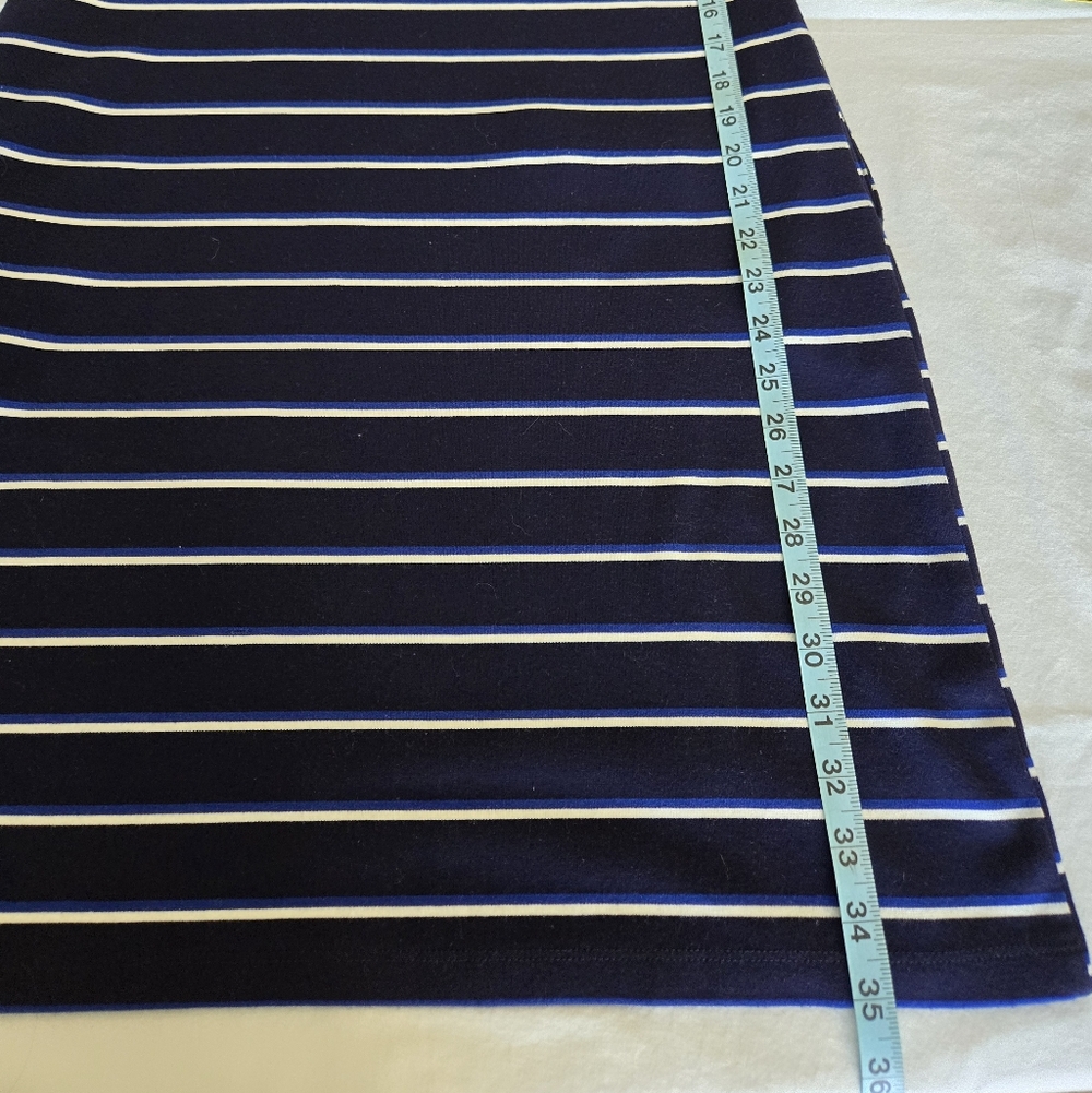 Tribal Navy & White Striped Square-Neck Mini Dress - Picture 10 of 11
